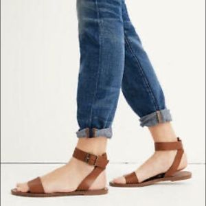 Madewell boardwalk ankle strap sandals